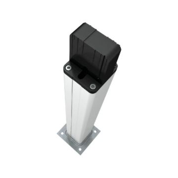 Natural anodised aluminium post H = 500 mm DELTA-B
