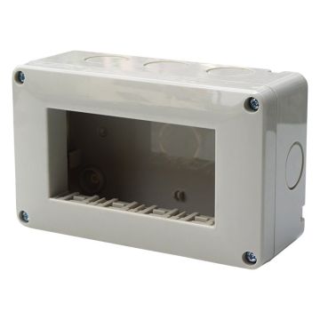 Ettroit EV2504 caisson extérieur hydrobox 4 modules boîtier 504 IP40 compatible VIMAR PLANA