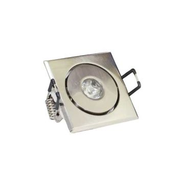 Led downlight adjustable square 1w wiith driver warm white 2700k