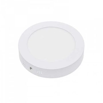 12w led panel surface round day white 4500k + driver