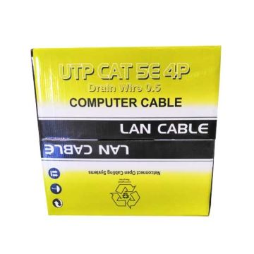 305mt utp lan coil cable cat 5E 4x2 AWG 24 cca PVC iso/iec