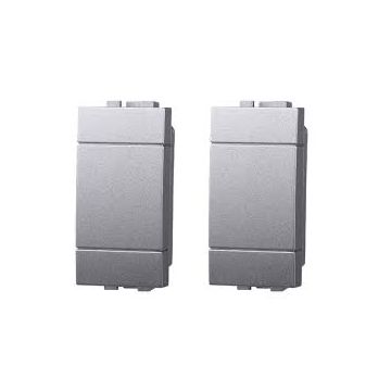 ETTROIT LG0100 dummy pole key cover 1P gray hole cover compatible with Bticino Living (2pcs)