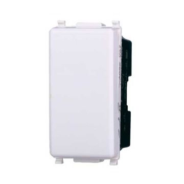 Switch 1P 16A compatible Vimar Plana white color Ettroit EV0401