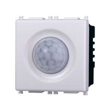 Sensore di movimento infrarossi PIR compatibile Vimar Plana colore bianco Ettroit EV1801