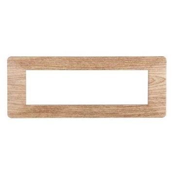 Kompatible Abdeckrahmen Vimar Plana 7 module kunststoff helles Holz farbe Ettroit EV83704