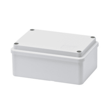 Sealed junction box rectangular and lid with screws 240x190x90mm with smooth walls IP56 FAEG - FG13507