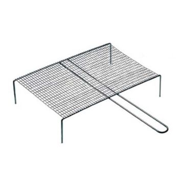 Ferraboli Grills racks 60x40cm chrome-plated simple square net grid with handle for barbecue / fireplace