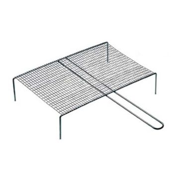 Ferraboli graticola semplice 60x40cm verchromtes einfaches quadratisches Netzgitter mit Griff für Barbecue / kamin