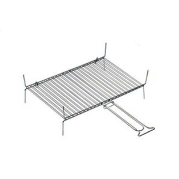 Ferraboli Grills racks 50x35cm chrome-plated double grid with handle for barbecue / fireplace
