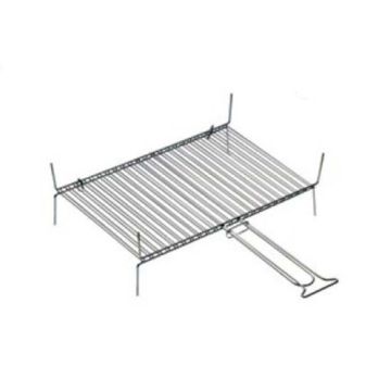 Ferraboli graticoladoppia 50x35cm verchromten Doppel Gitterrost mit griff für Barbecue / Kamin