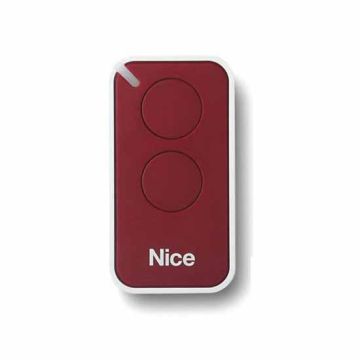 Miniaturized transmitter for gate 433Mhz 2Ch NiceEra Inti Red