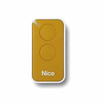 Miniaturized transmitter for gate 433Mhz 2Ch NiceEra Inti Yellow