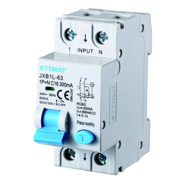 ETTROIT JX271663 Magnetotermico Differenziale 1P+N 16A 300mA 220V-6KA