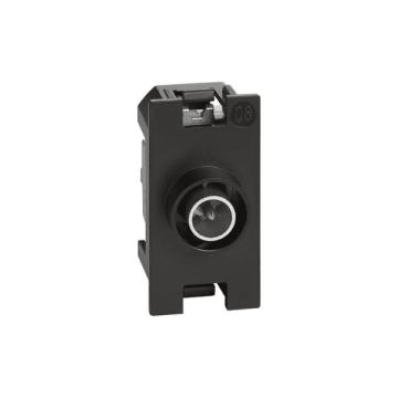 Socket BTicino Living Now terminal passthrough coaxial 10dB attenuation male connector - 1 module K4202P10