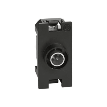 Socket BTicino Living Now passthrough coaxial 14 dB attenuation male connector - 1 module K4202P14