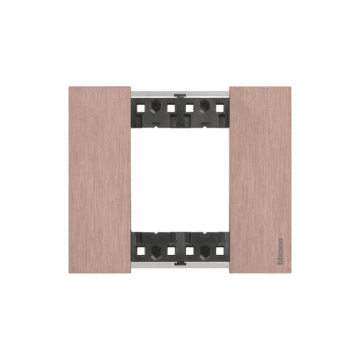 Plate BTicino Living Now 2 modules - copper KA4802ZM