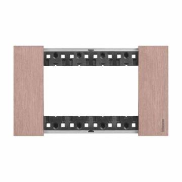 4 modules Bticino Living Now plate copper color KA4804ZM