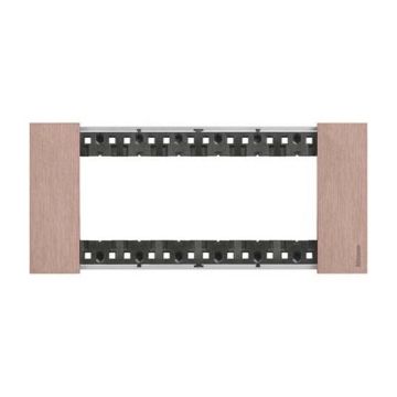 Abdeckrahmen Bticino Living Now 6 Module kupfer KA4806ZM
