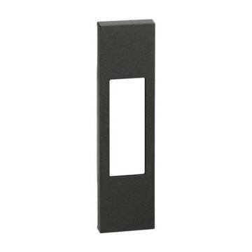 Cover Bticino Living Now for Italian standard sockets and pull-cord pushbutton 1 module Black KG02