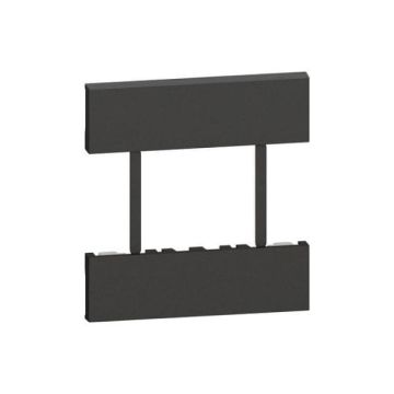 Cover BTicino Living Now per prese europea/americana 3 moduli - nera KG52