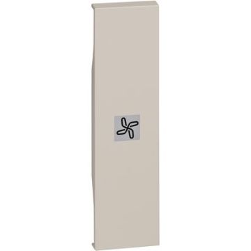 Cover BTicino Living Now illuminabile con simbolo ventola 1 modulo - sabbia KM01RN