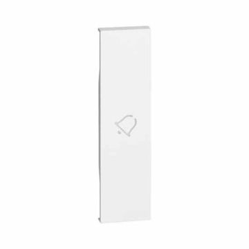 Lightable covers Bticino Living Now with bell symbol 1 module white KW01D