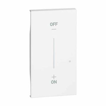 Lightable cover Bticino Living Now for wireless light control 2 modules white KW42M2