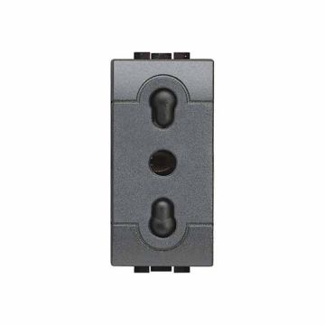 Italian Standard sockets 2P+T 10/16A Bticino Livilight L4180