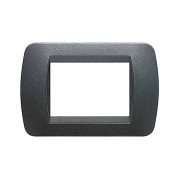 Cover plate Living International 3 modules - Dark Steel L4803PA