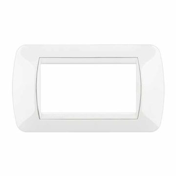 Placca Living International 4 moduli - Bianco L4804BI