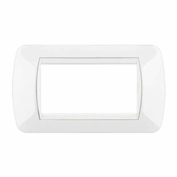 Plaque Living International 4 modules - Blanc L4804BI