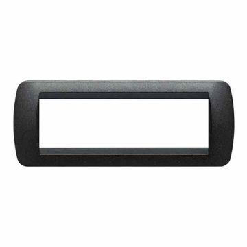 Placca Living International 7 moduli - Grafite Nero L4807GFN