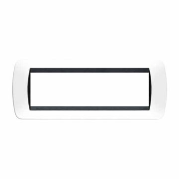 Placca Living International 7 moduli - Bianco L4807PB