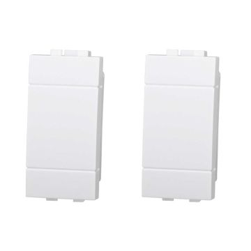 Obturateur compatible Bticino Livinglight couleur blanc paquet 2pcs