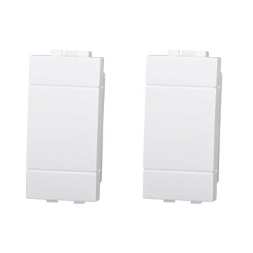 Falso polo compatibile Bticino Livinglight colore bianco confezione 2pcs