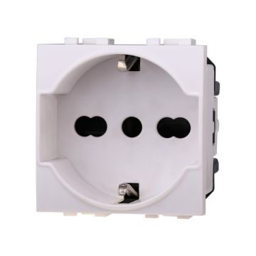 2P+E 16A schuko socket compatible with Livinglight Biticino series