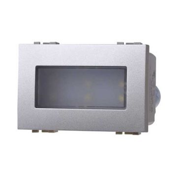 2.4W LED steplight recessed 220V cold white 6000K compatible Bticino Livinglight tech color