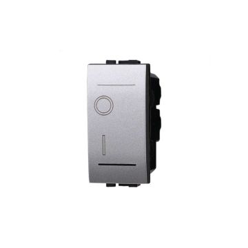 ETTROIT LG0402 bipolar switch 2P 16A silver 0-1 compatible bticino Living silver