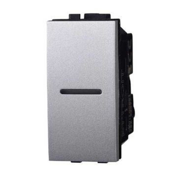 Interrupteur axial ou va et vient 1P 16A compatible Bticino Livinglight couleur tech