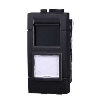 Connector RJ45 UTP cat.6 compatible Bticino Livinglight black color