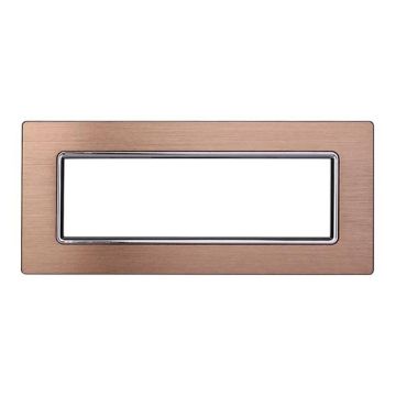 Kompatible Abdeckrahmen Bticino Livinglight 7 module aluminium gold farbe