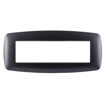 Compatible plate Bticino Livinglight 7 modules slim plastic dark steel color