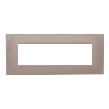Compatible plate Bticino Livinglight 7 modules square plastic sand color