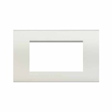 Plaque rectangulaire 4 modules - Blanc LNA4804BI