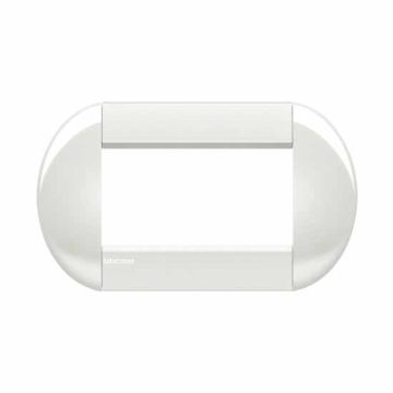 Placca Ellittica 4 moduli - Bianco LNB4804BI