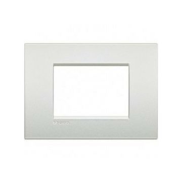 Bticino LNC4803PR AIR Plate 3 White Pearl White Living Light Modules