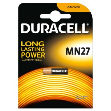 Batteria specialistica Pila alcalina Duracell 12V MN27 - Confezione da 1pz