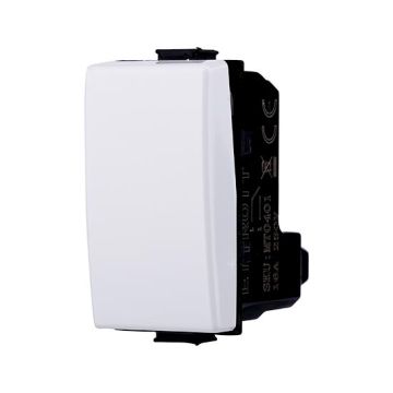 Invertitore compatibile Bticino Matix 1P 16A colore bianco