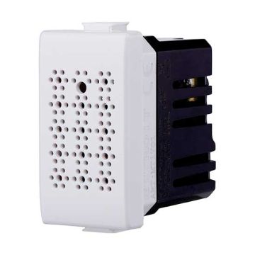 Schalter mit eingebautem Akustiksensor kompatibel Bticino Matix Farbe Weiß