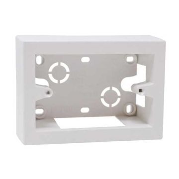 Modular wall box 3-modules monobloc universal white color IP40 Ettroit MT3603